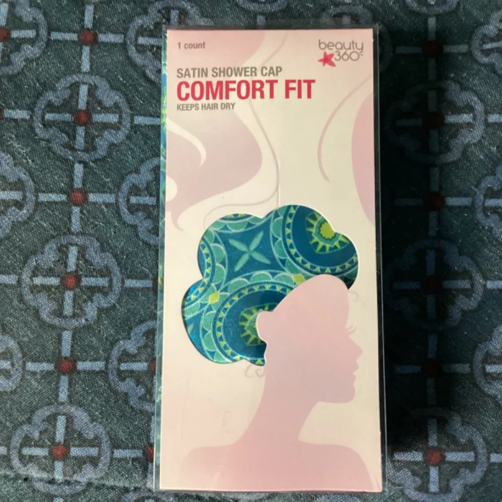 Beauty 360 Satin Shower Caps Comfort Fit & Size XL